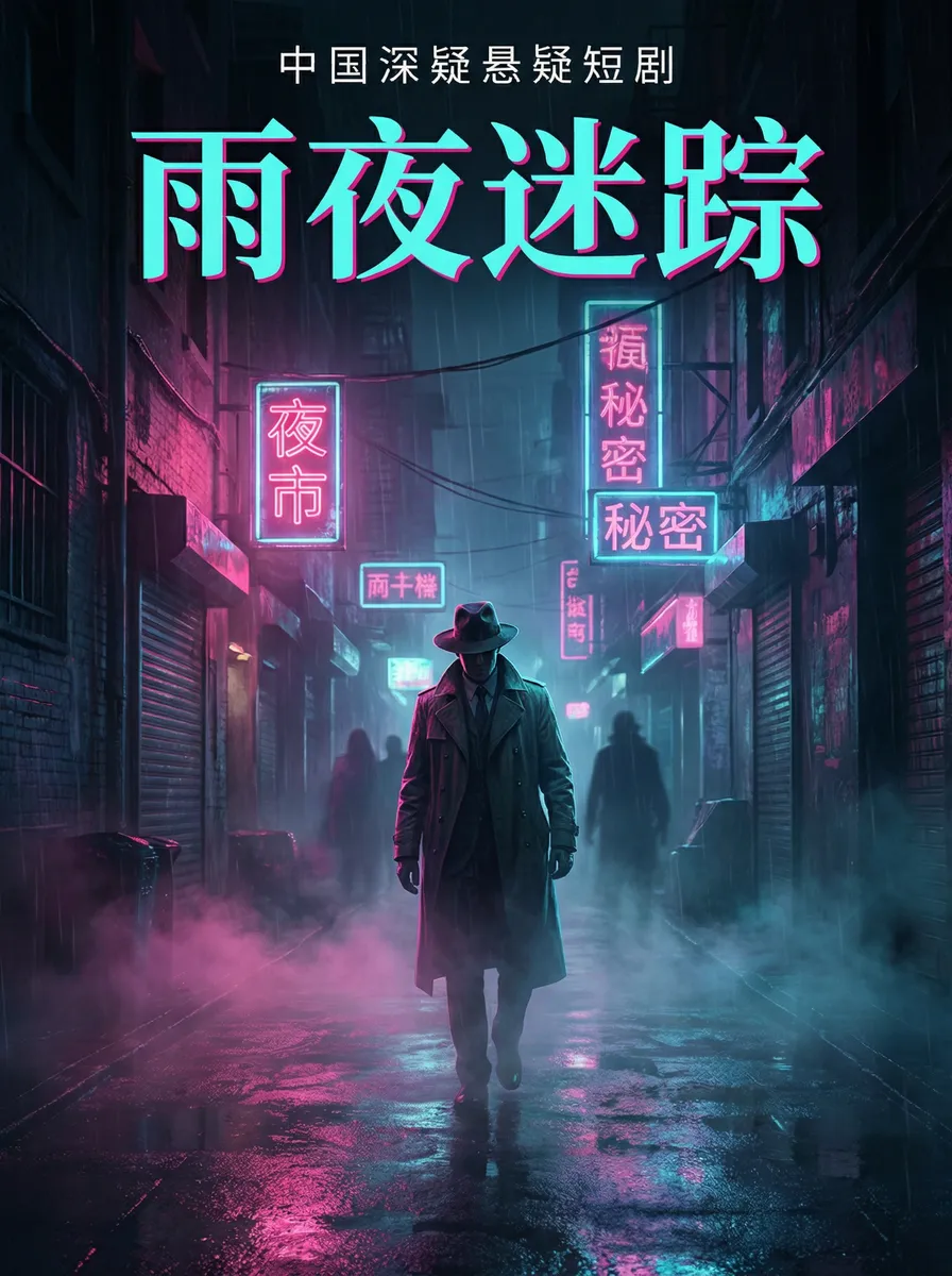 91在线播放 悬疑追踪短剧 - 雨夜迷踪海报